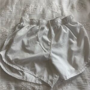 Women’s White Nike Dri-Fit Athletic Running Shorts Size Medium